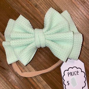 Mint Green Baby Bow Headband